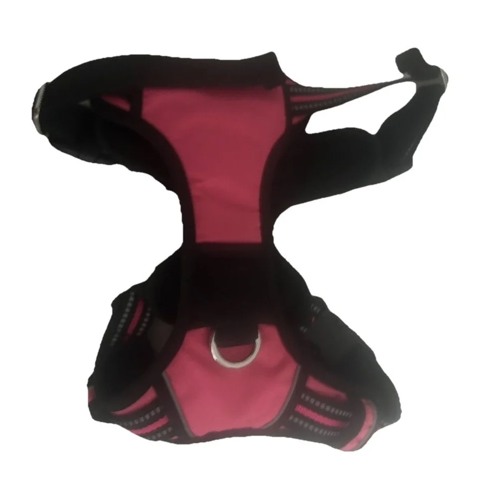 RabbitGoo Classic NO-Pull Dog Harness Size Medium in Pink and Black PB-5